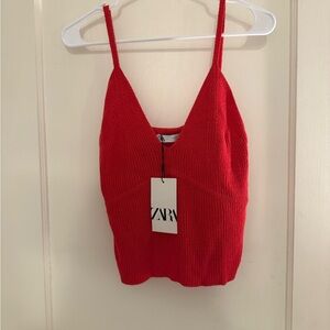 Zara Vibrant Red Camisole Top